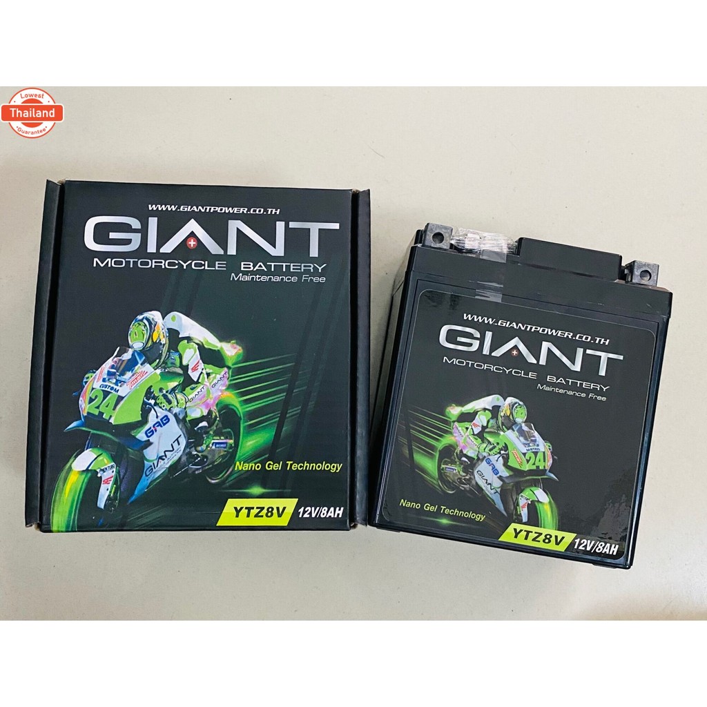 แตเตอรี่ Giant YTZ8V แตXmax R3