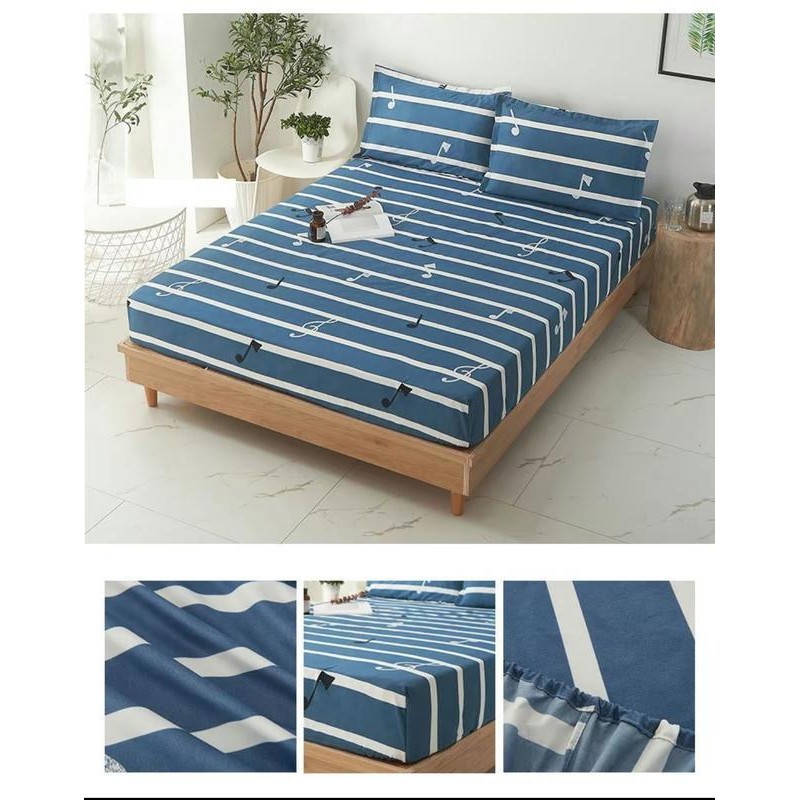 ผ้าปูที่นอน(ปลอกหมอนฟรี*2)ชุดผ้าปูที่นอน มียางรัดมุม 3.5ฟุต 5ฟุต 6ฟุต ลายการ์ตูนน่ารักผ้าปูที่นอนกันไรฝุ่น - รูปที่ 7