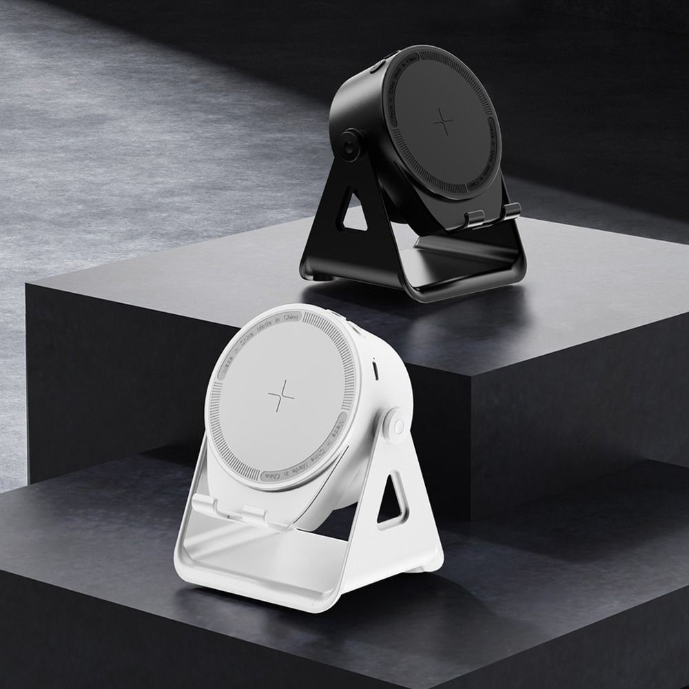 KIND ที่วางโทรศัพท์มือถือแบบเหนี่ยวนํา, ขาตั้งลําโพงบลูทูธไร้สาย 3 ใน 1 2 ใน 1, กันลื่นสากล 360° หมุนขาตั้งโทรศัพท์มัลติฟังก์ชั่นบ้าน - รูปที่ 2