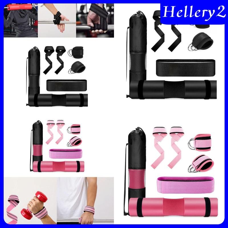 [Hellery2] Barbell Squat Pad ชุดสําหรับผู้หญิงสายรัดออกกําลังกายพร้อมแถบต้านทานการออกกําลังกายสายรัด