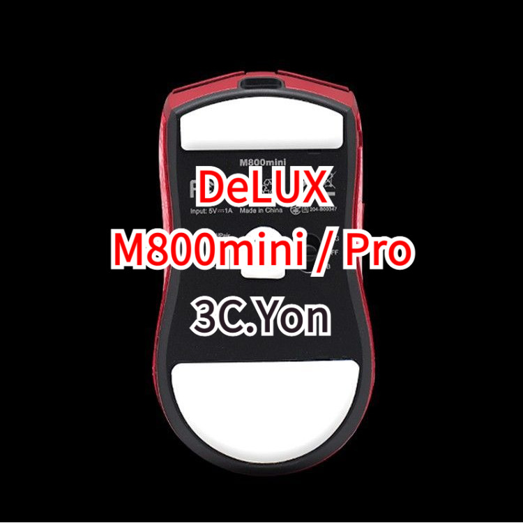 เท้าเมาส์ DeLUX M800mini Pro เมาส์สําหรับเล่นเกมไร้สาย Esports ICE Ergonomics PTFE Teflon Skates Gli