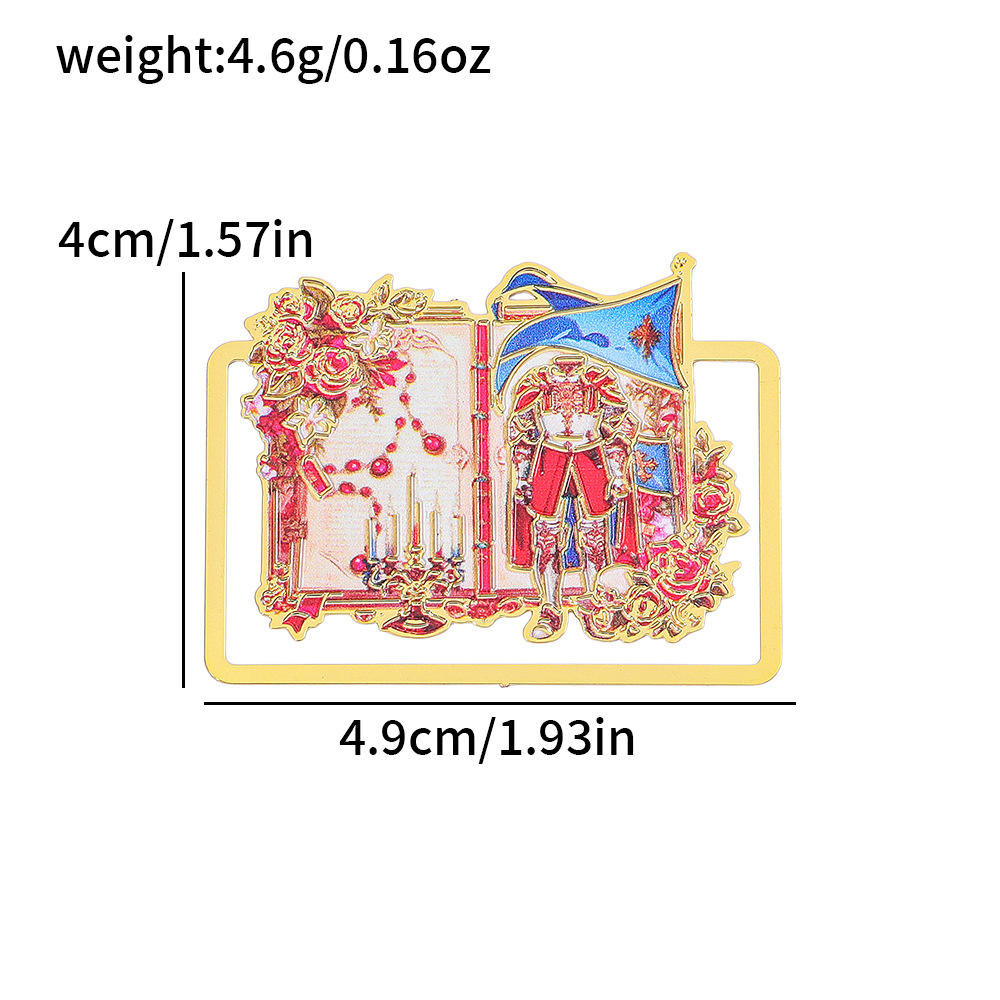 ที่คั่นหนังสือกลวงโลหะที่ใช้งานได้จริง ที่คั่นหนังสือธีมโกธิคย้อนยุคสร้างสรรค์ที่คั่นหนังสือหน้านักเรียนสไตล์ศาลสําหรับคนรักหนังสือครูนักเรีย - รูปที่ 7