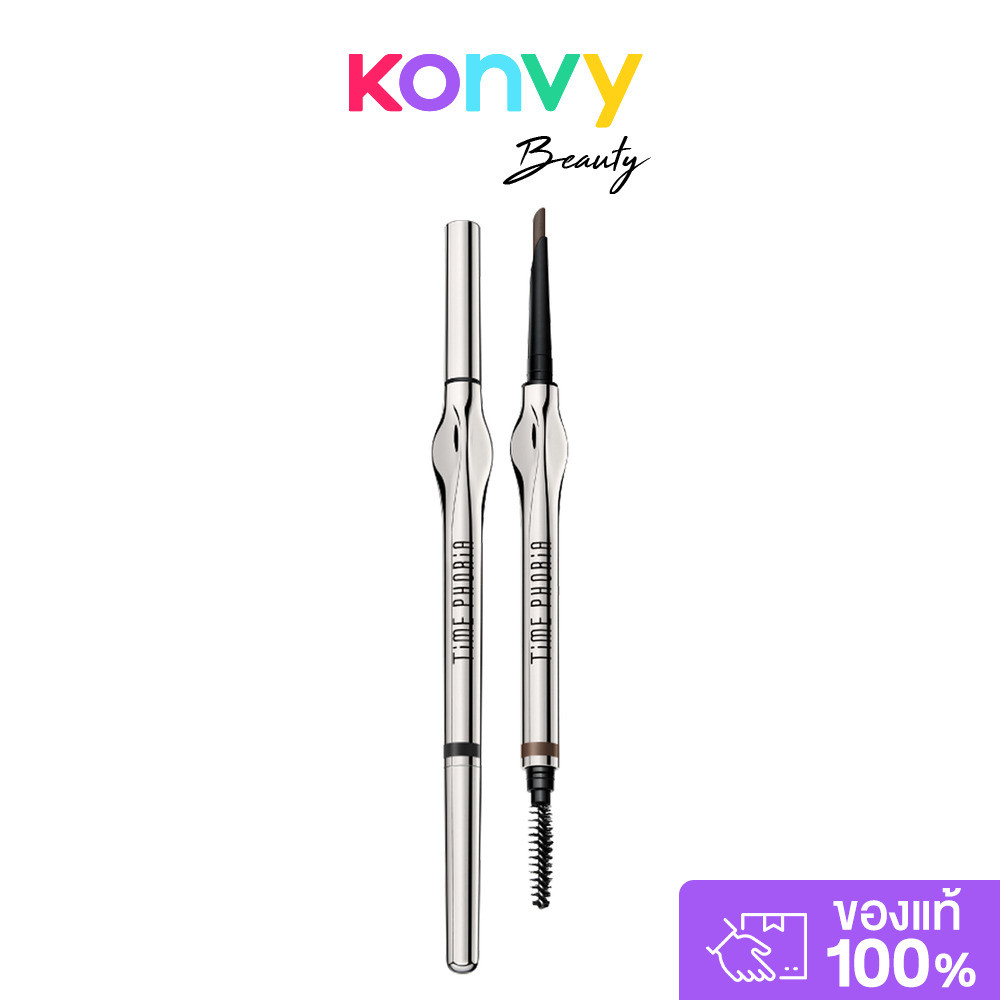 Time Phoria Genesis Superstay Eyebrow Pencil 0.2g ไทม์ฟอเรีย ดินสอเขียนคิ้วสองหัว. — صورة 2