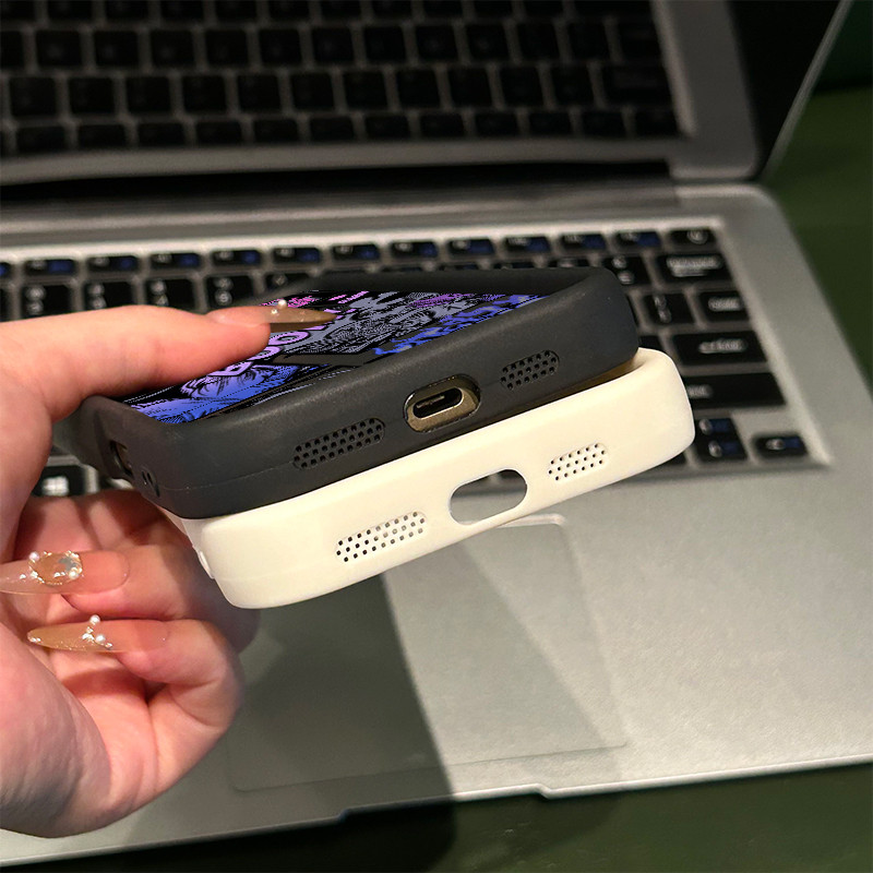 จัดส่งจากประเทศไทย ภาษาอังกฤษสร้างสรรค์สีม่วงพร้อมพื้นหลังการ์ตูน for Samsung A55 5G A54 5G A53 5G เคสไ ราคา ถูกที่สุด ดีลบีเคเค แกลเลอรีภาพที่ 6