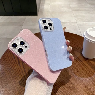 เคสโทรศัพท์มือถือ for iPhone 13 11 16 pro max Case iPhone 11 15 pro max 14 12 13 pro max กลิตเตอร์ IMD สีลูกกวาด INS