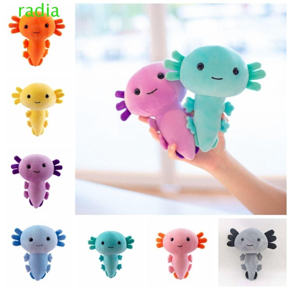 RADIANTZAP Axolotl ตุ๊กตาสัตว์ Plushie ตุ๊กตา Plushie Axolotl 20 ซม.Axolotl ของเล่นตุ๊กตา, Fuzzy ตุ๊