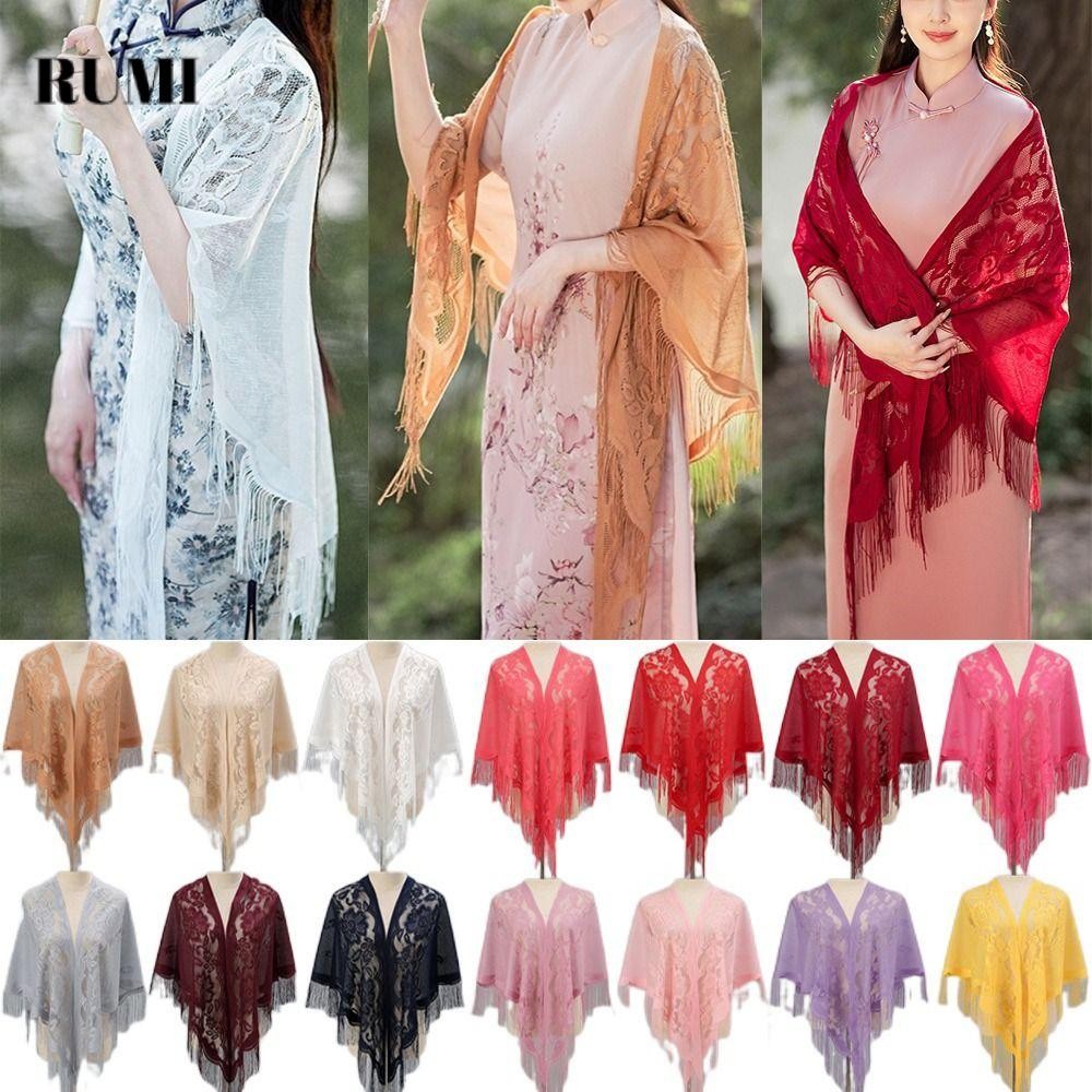 ผ้าคลุมไหล่สำหรับผู้หญิง หลายสี สำหรับงานแต่งงาน