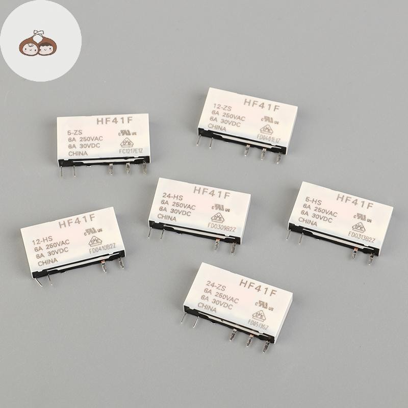 BEF HF41F-24-ZS HF41F-12-ZS HF41F-5-ZS HF41F-5-HS HF41F-12-HS HF41F-24-HS รีเลย์อุตสาหกรรม Subminiat