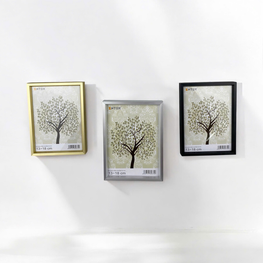 ใส่กรอบรูปอลูมิเนียม KH101 13x18cm