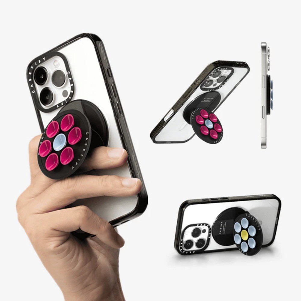 Super Magnetic Snap Stick Grip ขาตั้งโทรศัพท์พร้อมกล่องสําหรับ iPhone คุณภาพสูง Sucker Fulcrum ใช้งานร่วมกับ Universal รุ่น