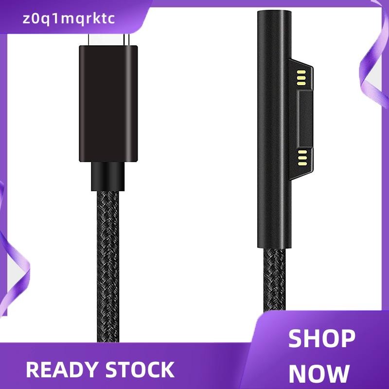 z0q1mqrktcide Nylon Braided เชื่อมต่อกับสายชาร์จ USB-C PD 15V สําหรับ Pro 7/6/5/4/3, แล็ปท็อป 3/2/1,