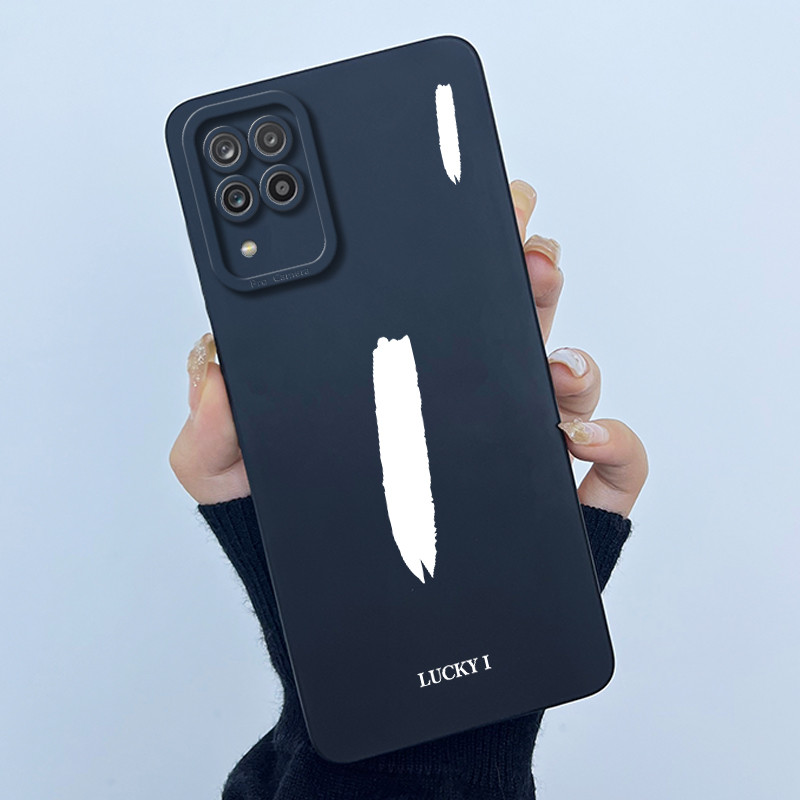 สําหรับ Samsung Galaxy A12 SM-A125F กรณี Lucky จดหมายเริ่มต้นคู่ซิลิโคนนุ่มกันชนโทรศัพท์สําหรับ SamsungA12 M12 ปลอก 6.5 นิ้ว - รูปที่ 4