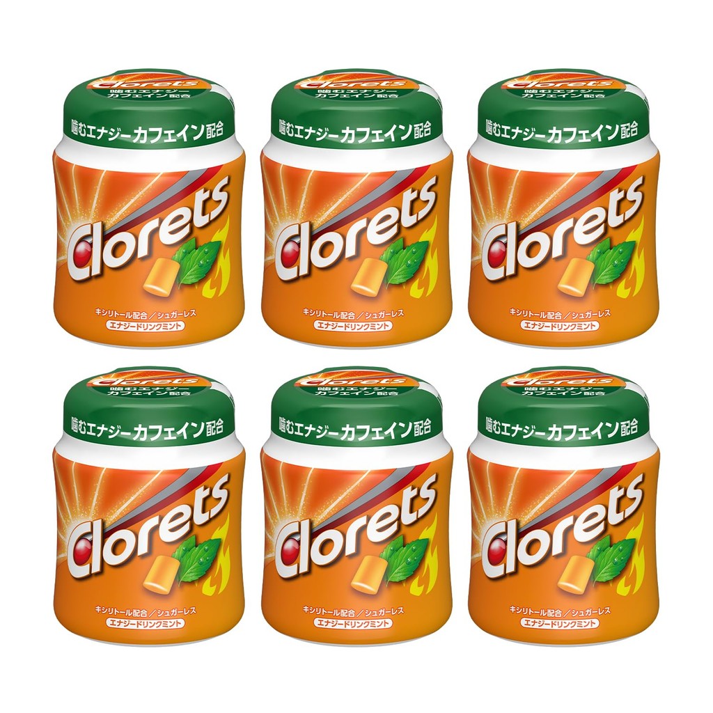 Mondelēz Clorets XP Energy Drink Mint Bottle 140g x 6 Pieces