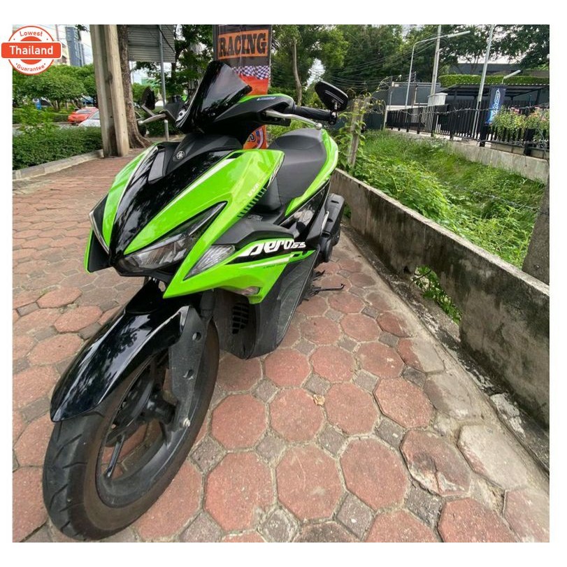 ชิวหน้า yamaha aerox 155 ทรง v1สีดำ ังลมหน้า yamaha aerox 155 ชิวังลมหน้รงสั้นศูนย์Yamaha for aeroxช