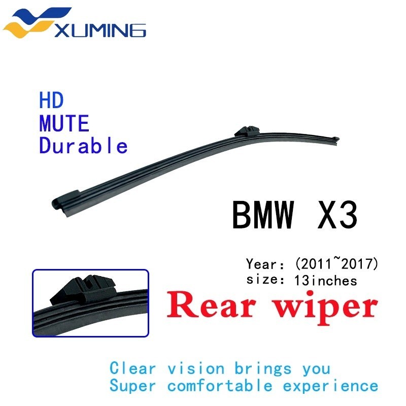 Xm ผ้าเช็ดหลัง BMW X3 (2011~2017)13 ในที่ปัดน้ําฝนหลัง BMW X3 X5 (2018~)12 inRear ที่ปัดน้ําฝนรถยนต์