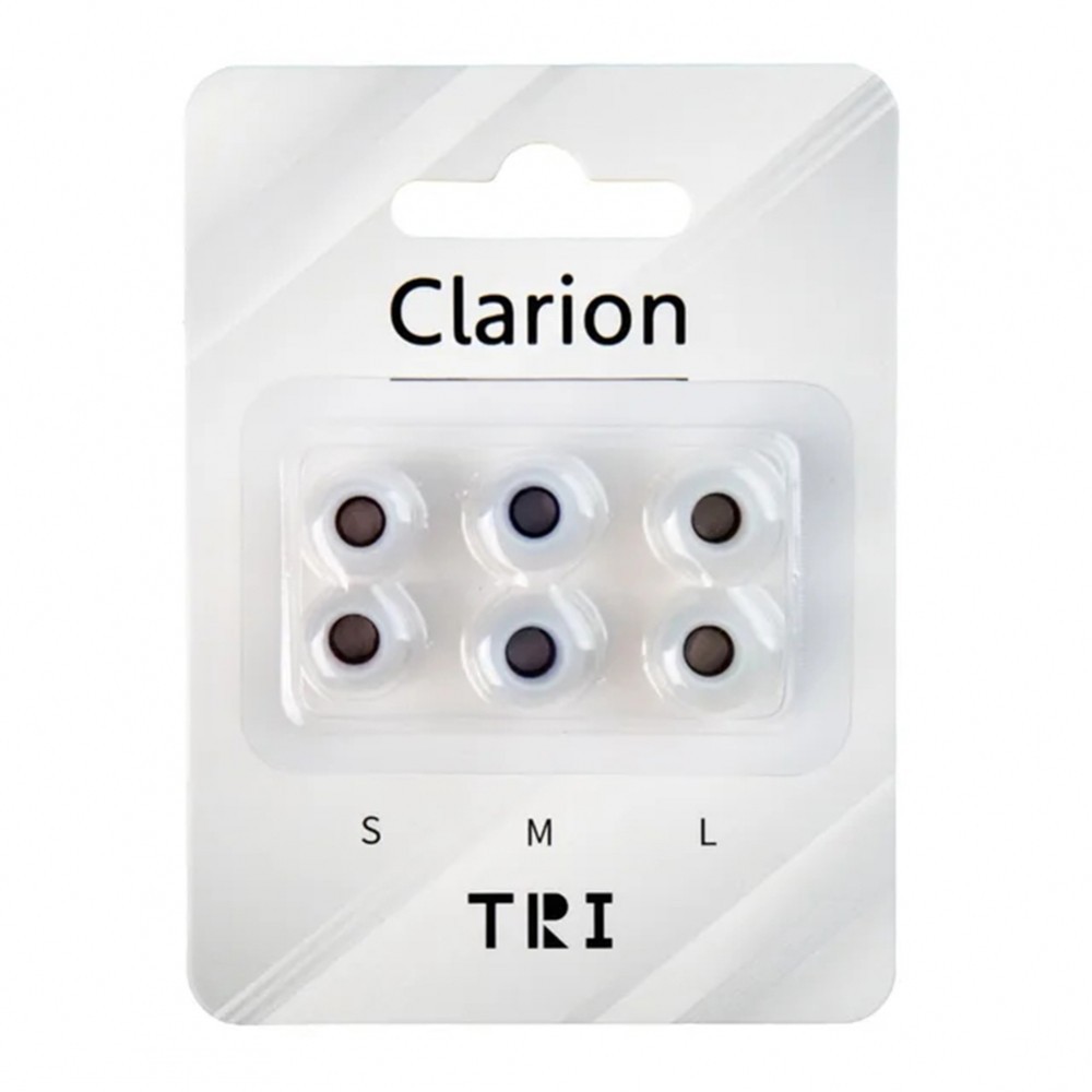 Tri Clarion ซิลิโคนหูฟัง Eartips 3 คู่สําหรับอุปกรณ์เสริมหูฟังขนาด S/M/L