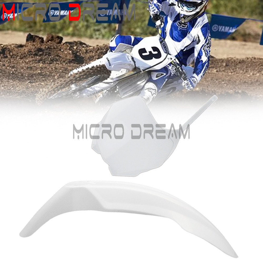 MDEnduro Supermoto Racing Dirt Bike Front Number Plate / Front Fender For YAMAHA YZ125 YZ250 YZ250F 