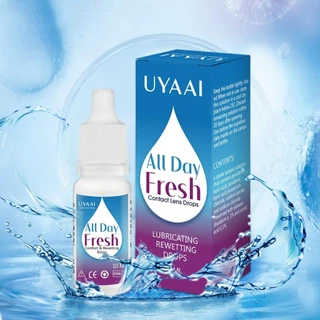 น้ำยาล้างคอนแทคเลนส์ UYAAI 10ml สำหรับคอนแทคเลนส์ใส เหมาะสำหรับผู้เริ่มต้น ช่วยลดอาการตาแห้งและบรรเทาอาการเมื่อยล