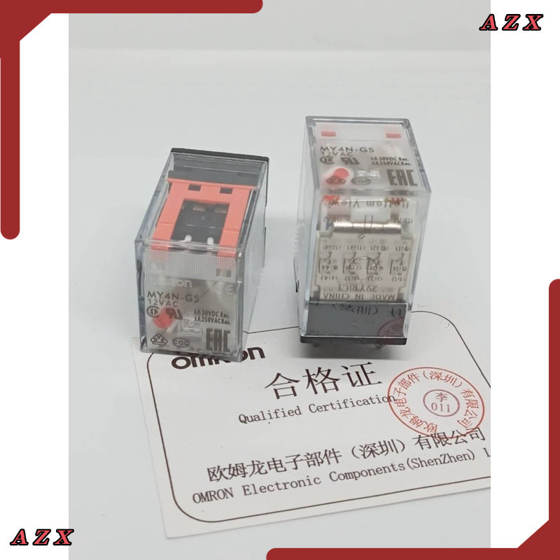 ใน กทม รีเลย์ ของแท้ใหม่  MY4N-GS 12VDC 24VDC  220vac MY4n-Gs 12VAc 24vac MY4N-GS 12vac 24vac relay