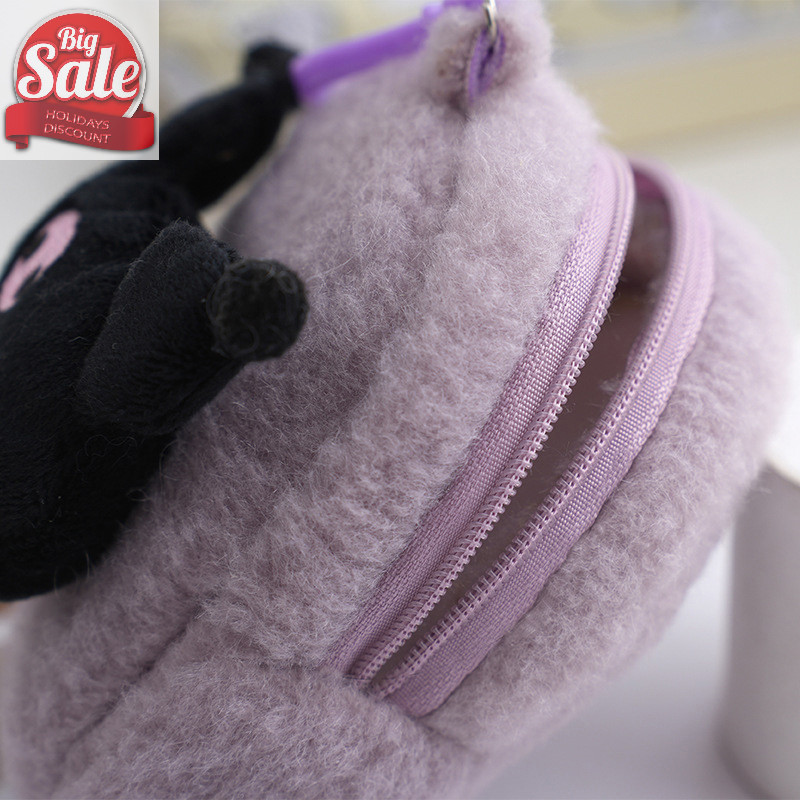 Af Sanrio การ์ตูน Melody Plush กระเป๋าพวงกุญแจ Hello Kitty กระเป๋าใส่เหรียญ Cinnamoroll จี้ตุ๊กตานุ่มยัดไส้ตุ๊กตาของเล่นสําหรับสาว A