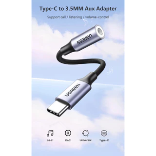 Ugreen USB Type C to 3.5mm Audio DAC Headphone jack 3.5mm AUX Adapter