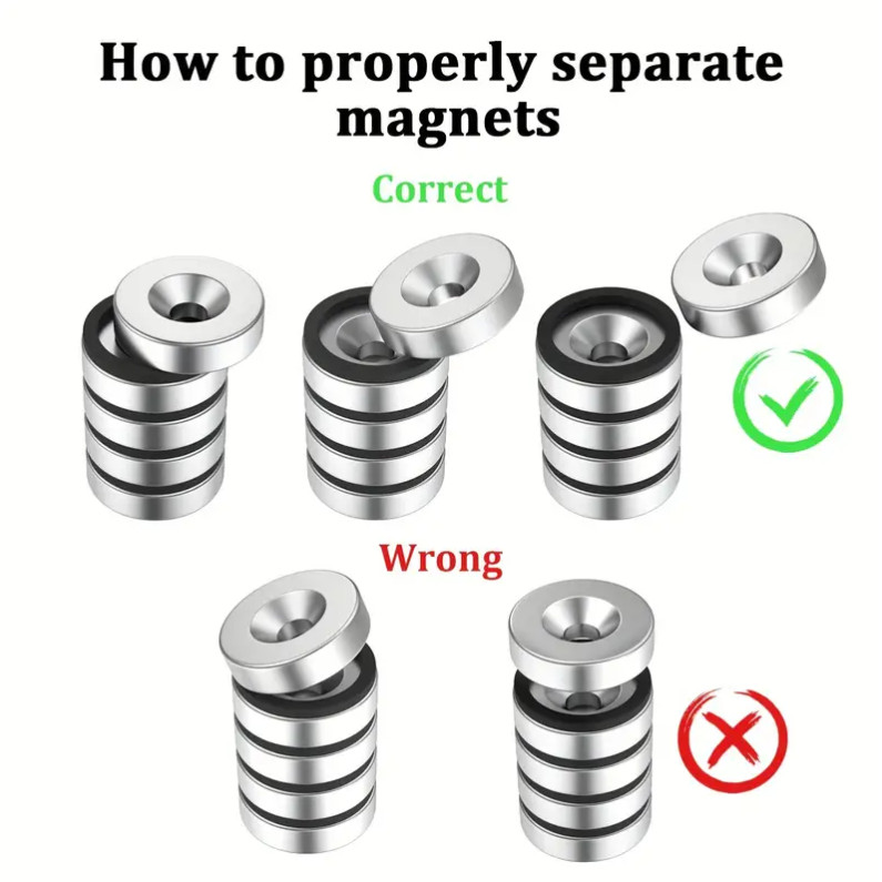 1ชิ้น แม่เหล็ก 20x5รู6มิล กลมแบน มีรู 20*5รู6มิล Magnet Neodymium 20x5-6mm แม่เหล็กแรงสูง แม่เหล็ก 20x5รูกลาง6mm - รูปที่ 3