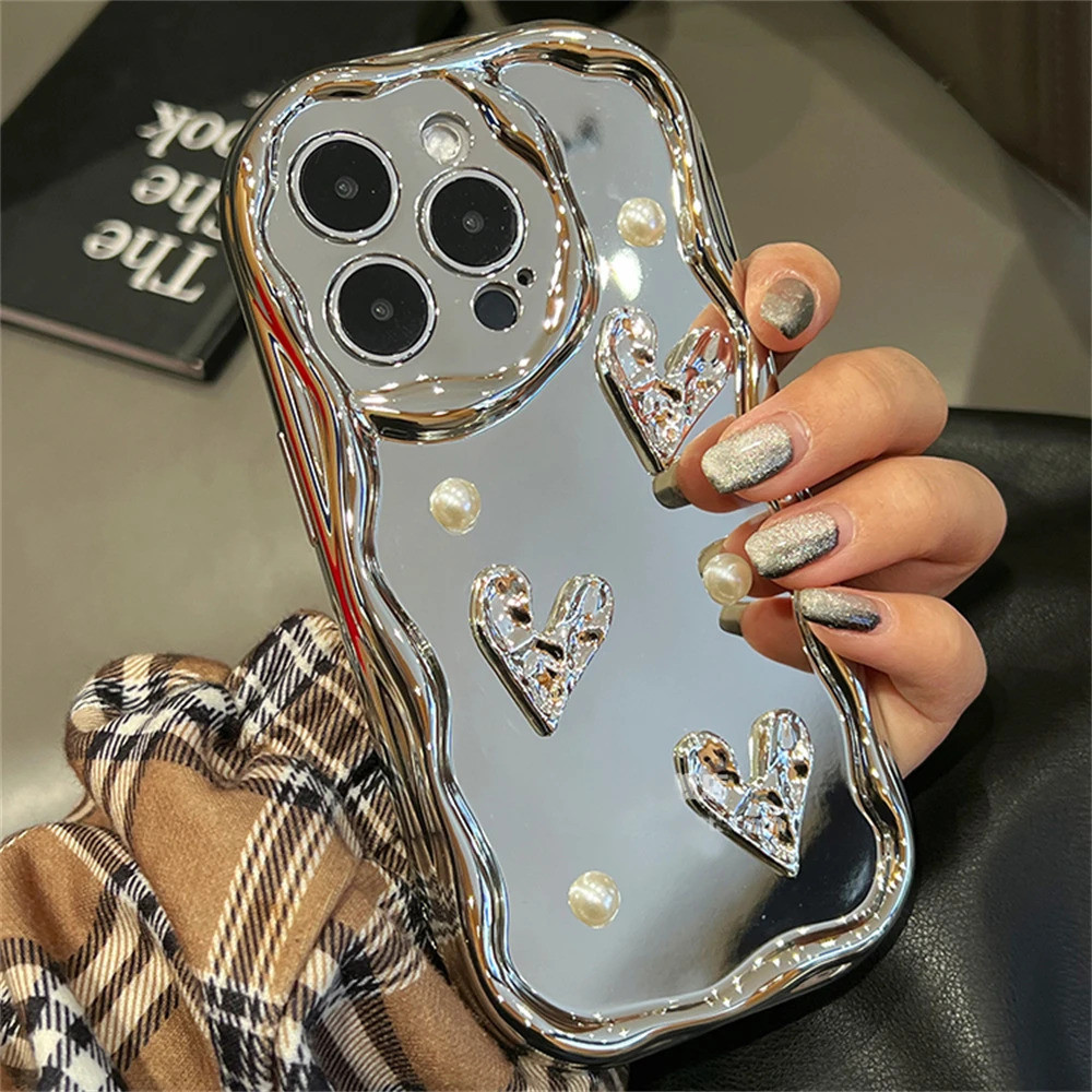 หรูหรา Electroplate Love Heart Star Moon กรณี OPPO Reno7Z Reno8Z Reno6Z Reno5 A53 A16 A74 A95 A94 A7