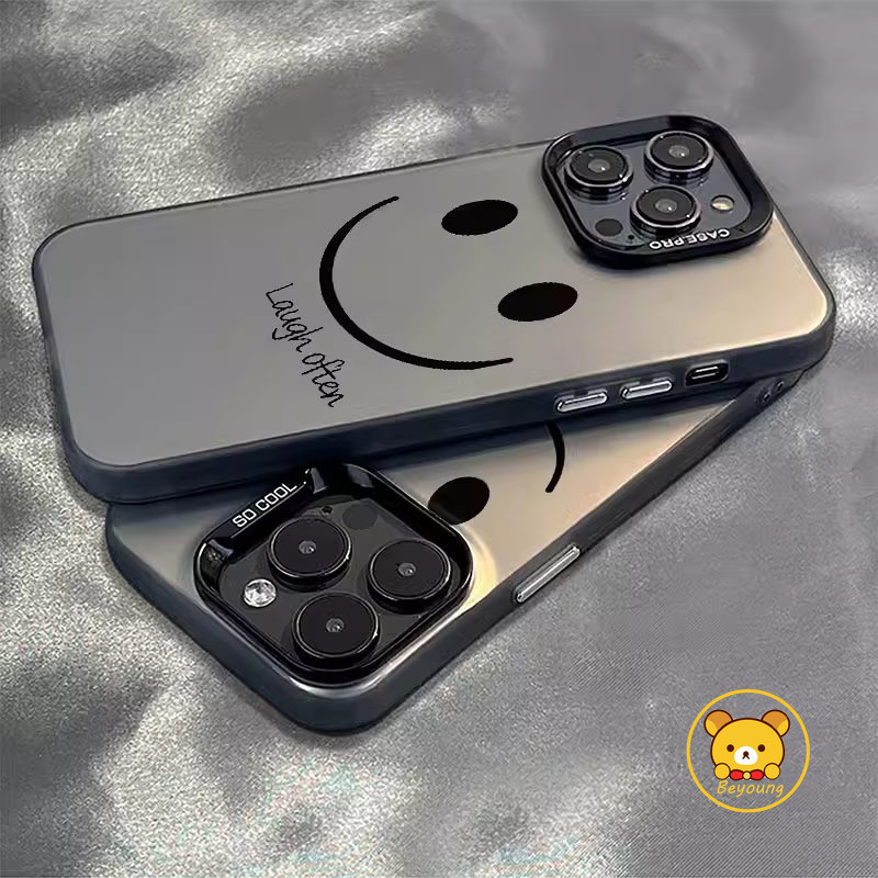 ตลกน่ารักแสดงออกการ์ตูนยิ้มสําหรับvivo Y100 Y200E V30 Pro V29 V27 V25 V23 Pro V29E V21 V21S V20E V25E V23E V20 Y81 Simple Sweet Smile Faceคู่กรณี