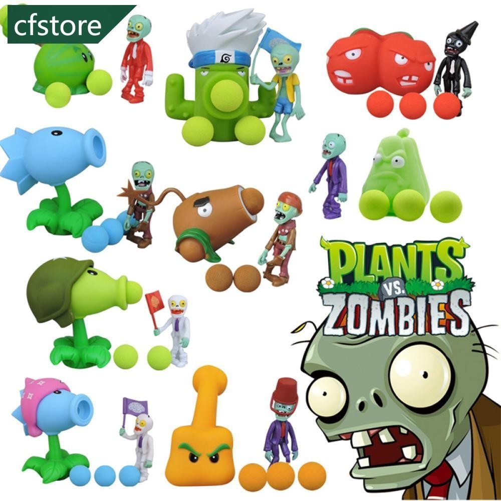 Cfstore เกม PVZ Plants vs Zombies Peashooter PVC Action Figure ของเล่นของขวัญวันเกิดสําหรับเด็ก C7J5