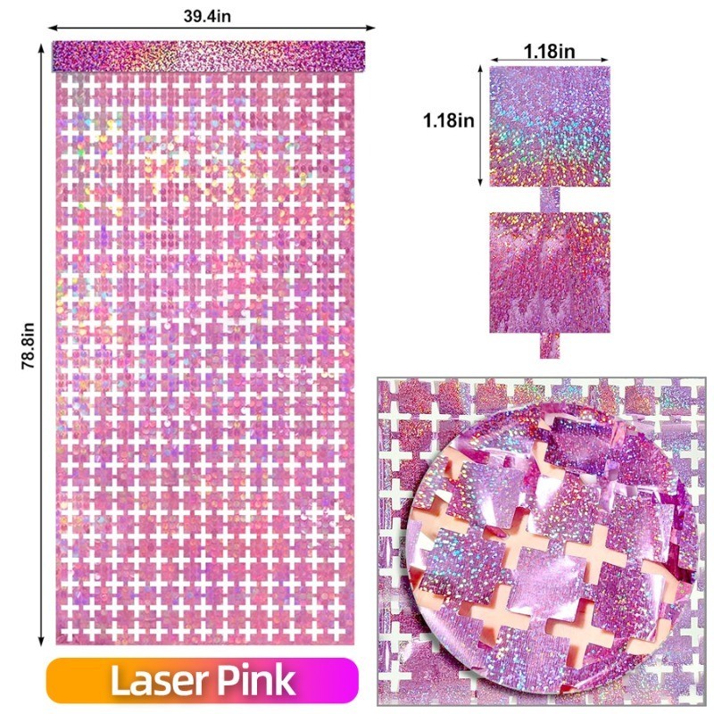 แนะนำ ผ้าม่าน 2 ชิ้น 2 เมตร X 1 เมตรเลเซอร์ฝนผ้าม่านทองสีสดใสพรรคตกแต่งแฟชั่นอุปกรณ์เสริมสําหรับงานแต่งงานครบรอบ Grant กิจกรรมวันเกิด ราคาพิเศษ มีเก็บเงินปลายทาง