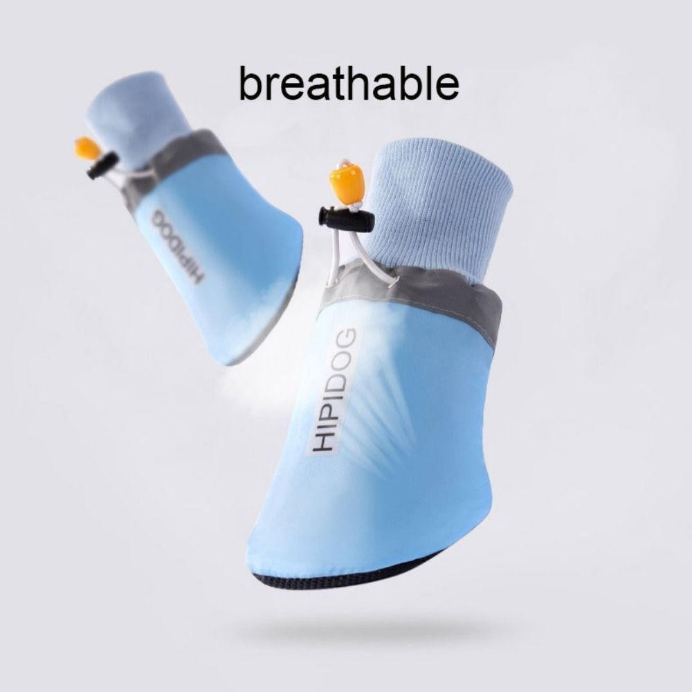ดานิโลม 4ชิ้น/เซ็ตสุนัขขนาดใหญ่เท้าปก,ลื่นปรับสุนัขรองเท้าถุงเท้า,ปฏิบัติระบายอากาศสวมทนนุ่มสุนัขรองเท้ากันลื่นสําหรับสุนัขขนาดให - รูปที่ 3