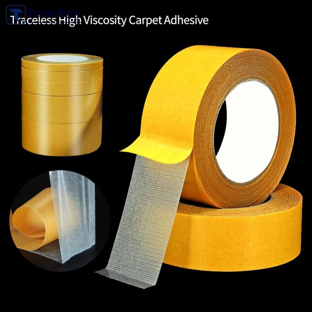 Timekey 5 M/10 M Strong Fixation Of Double Sided ผ้าฐานเทปโปร่งแสงตาข่ายกันน้ํา Super Traceless ความหนืดสูงพรมกาว A1H4
