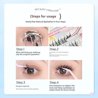 Mr.wish Animal 2.0 False Eyelashes Beautiful Mouse Bird Chirp Fox White Glue Novice Style Lazy Three-step Eye Makeup Tool