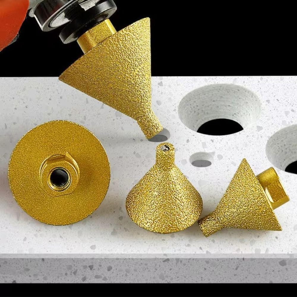 Clemment เพชร Beveling Chamfer Bit, คุณภาพสูง M10 ด้ายเซรามิคกระเบื้อง Hole Opener, ทนทาน 38/50 มม.หัวบด Hole Opener Bit