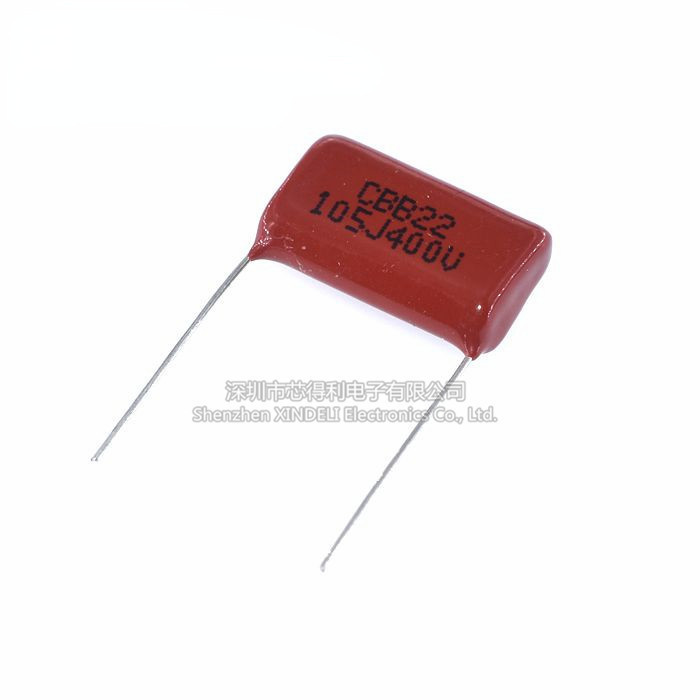 Cbb22 ตัวเก็บประจุ 400V105J 1UF Pitch P = 20MM 22 * 14 * 7MM CBB Plug-In Capacitor ยี่ห้อใหม่ของแท้ผ