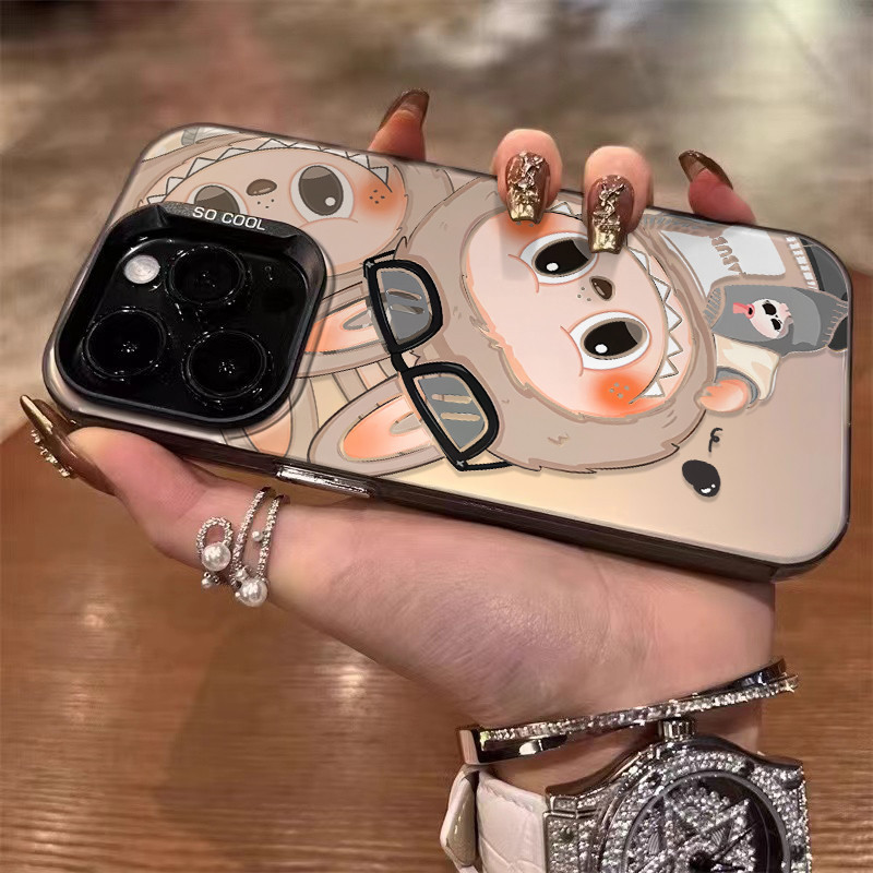 จัดส่งทันที เคสไอโฟน11 12 13 14 15 16 Pro Max แว่นกันแดด Labubu กันกระแทก Popmart Case For iPhone 11,12,1314,15,16PM