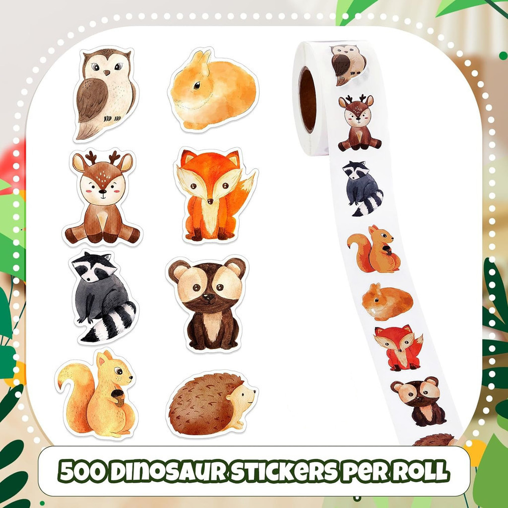 500สติ๊กเกอร์/ม้วนไดโนเสาร์สติ๊กเกอร์สัตว์ทะเลคนต่างด้าวของเล่นสติ๊กเกอร์ตกแต่งกล่องของขวัญกาวป้ายชุด - รูปที่ 7