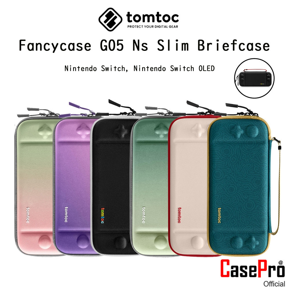 Tomtoc Fancycase G05 Ns Slim Briefcase กระเป๋ากันกระแทกเกรดพรีเมี่ยม สำหรับ Nintendo Switch Nintendo Switch OLED