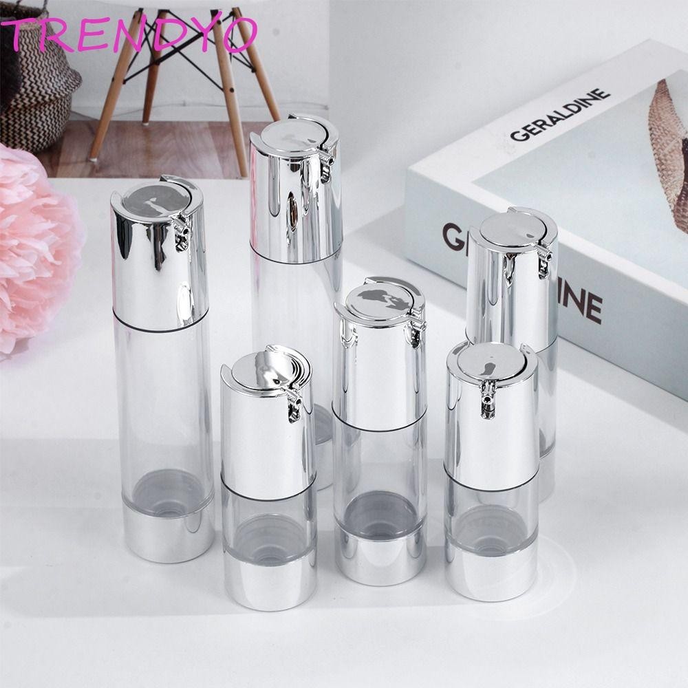Trendyo ขวดโลชั่นสูญญากาศแบบพกพา 15/50ml Frosted Cream Dispenser อุปกรณ์อาบน้ําที่ว่างเปล่ารีฟิลครีมบํารุงผิวหน้า Sub-Botling คอนเทนเนอร์เครื่องสําอาง