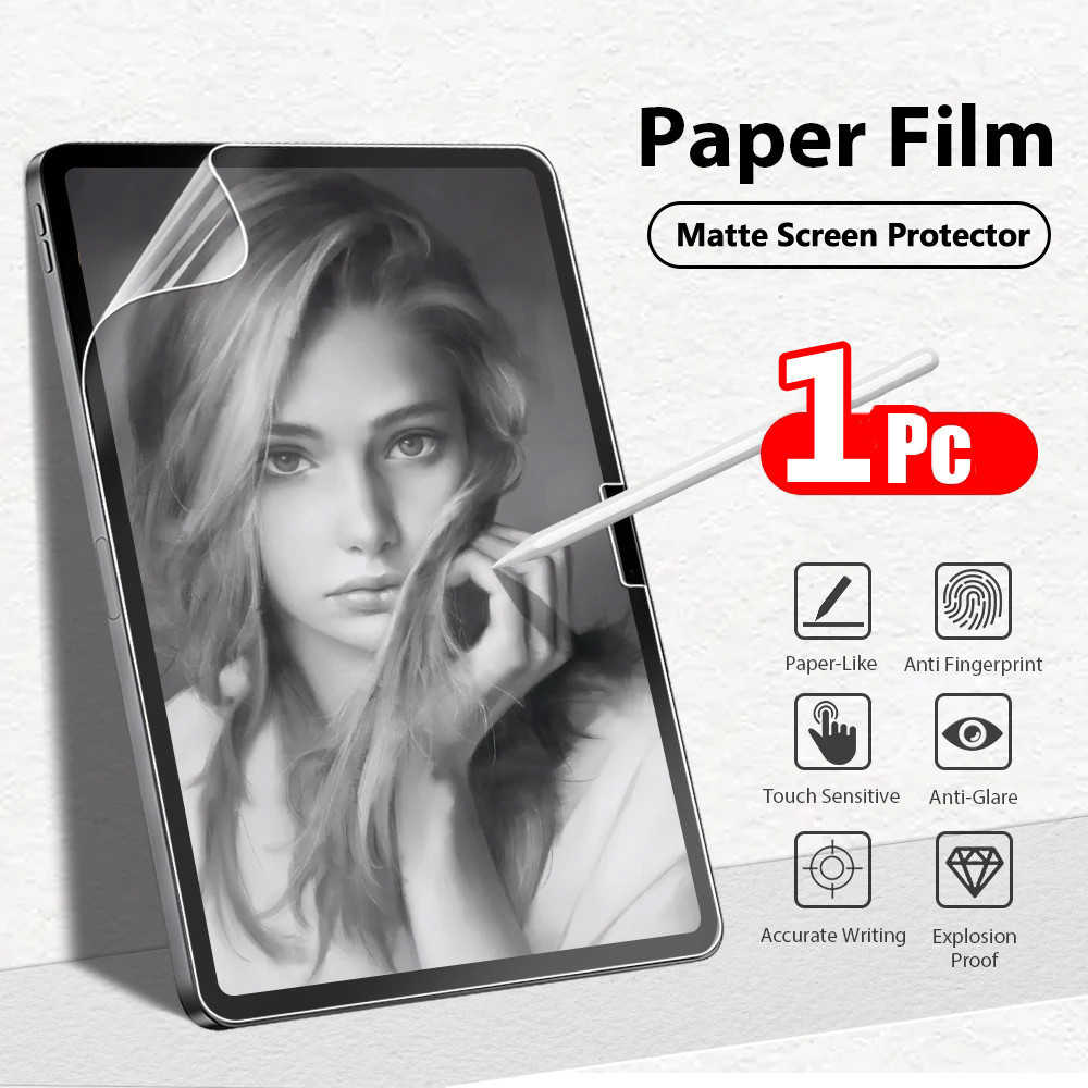 Matte Screen Protector สําหรับ Redmi Pad Pro 12.1 "SE 4G 8.7 10.61 นิ้วสําหรับ Xiaomi Pad Poco 12.1 Mi Pad 6S Pro 12.4 6 5 Pro 11 กระดาษฟิล์ม