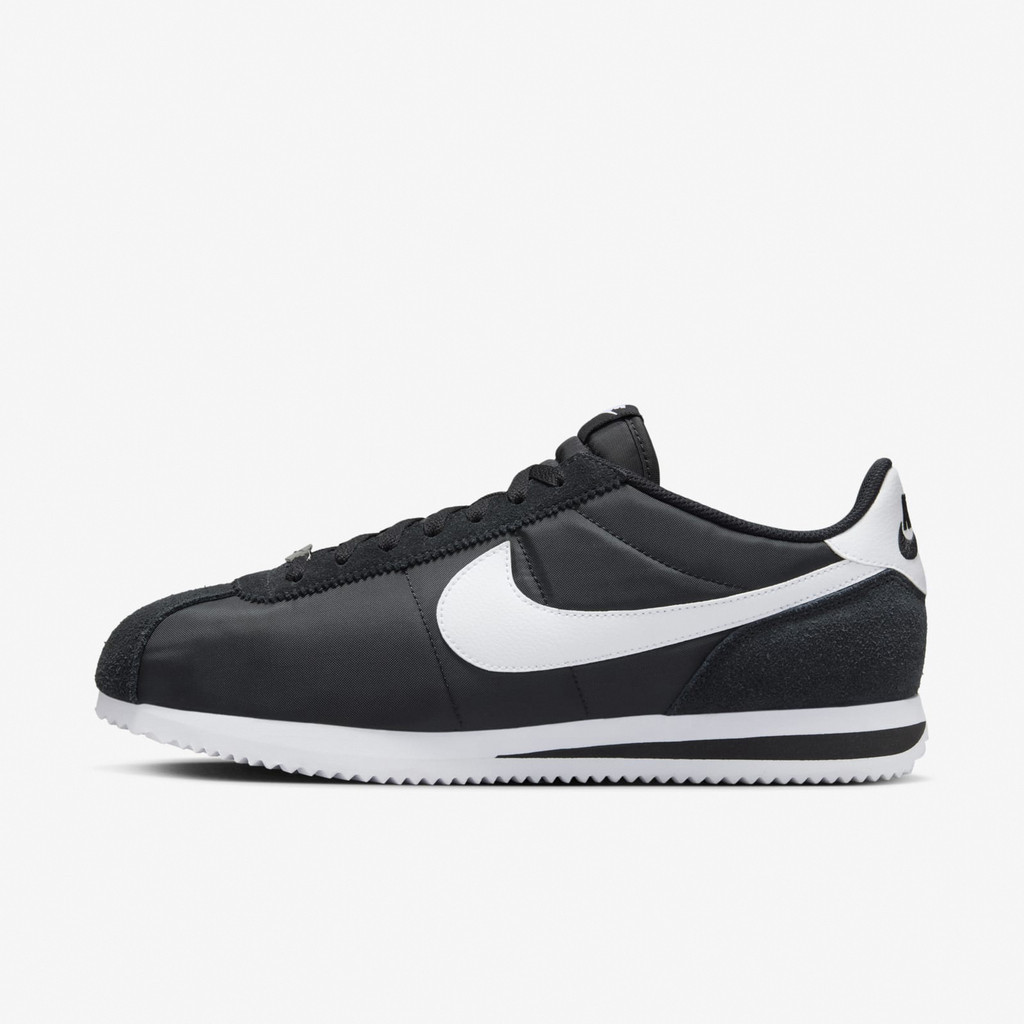 Nike Casual Shoes Cortez TXT Mens Black White Retro Suede Forrest Gump รองเท้าผ้าใบ [ACS] HF0263-001