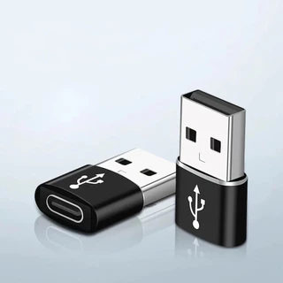 อะแดปเตอร์แปลง USB เป็น Type C ปลั๊กอะแดปเตอร์ USB 2.0 สําหรับ iPhone Samsung อะแดปเตอร์คอมพิวเตอร์ขนาดเล็กแบบพกพาตัวแปลงโทรศัพท์มือถือ