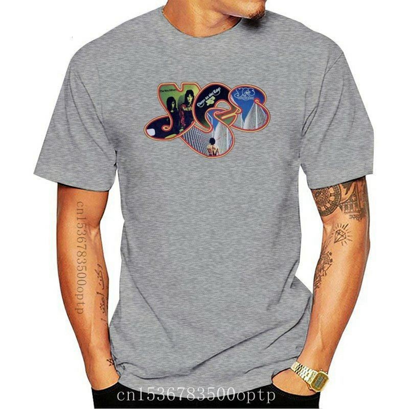 Man Clothing New Men Yes Rock Band Logo Cotton 100% T Shirt Tee Tee Shirt
