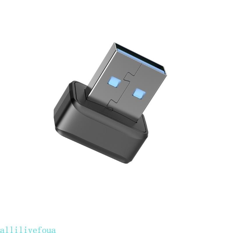 Allilivefoua เครื่องอ่านการ์ดลายนิ้วมือ USB Window Hello เครื่องอ่านลายนิ้วมือสําหรับ Windows10 11 ผ