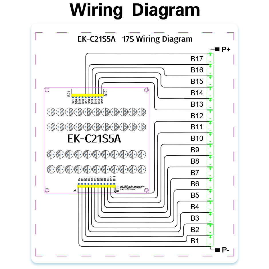 PowerDog Active Balancer 5.5A พร้อมแผ่นอะคริลิค 3S 4S 5S 6S 7S 8S 10S 12S 14S 16S 21S Lipo /Lifepo4/LTO/NCA - รูปที่ 3
