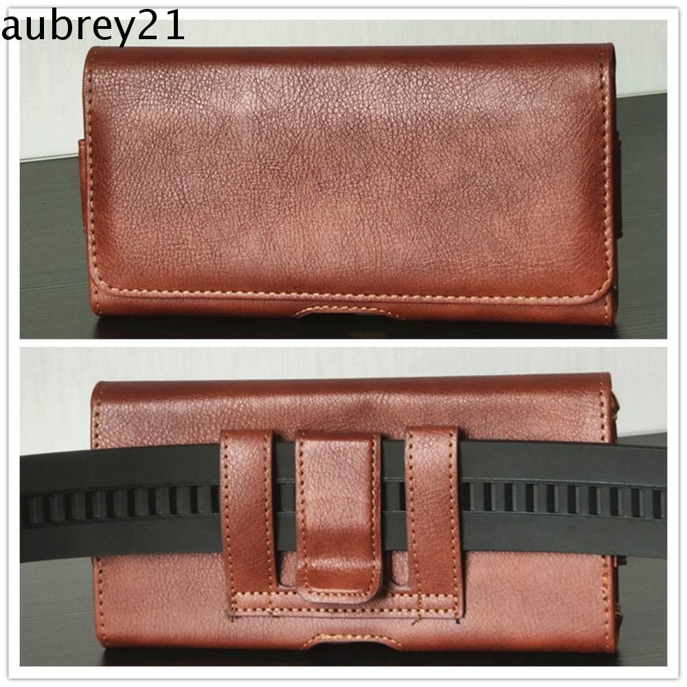 Aubrey1 กระเป๋าใส่โทรศัพท์อเนกประสงค์,หนัง PU เย็บกระบวนการโทรศัพท์มือถือกระเป๋าคาดเอว,กระเป๋าคาดเอวพลิก 4.7-6.5 นิ้วครอบคลุมสากลโทรศัพท์เข็มขัดคลิปชาย