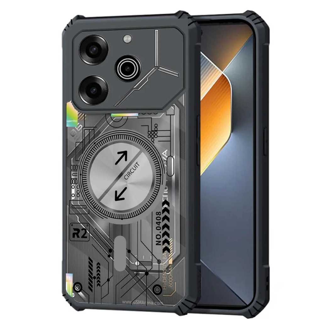 [คลังสินค้าพร้อม] เคสโทรศัพท์โปร่งใสสําหรับ Tecno Pova 6 Neo Li7 6 Pro Li9 5 Pro 4 Pro Pova 3 Neo 3 Pova 2 Neo 2 Shock Fall Protection เคสอะคริลิค 3.cuit รูปแบบ