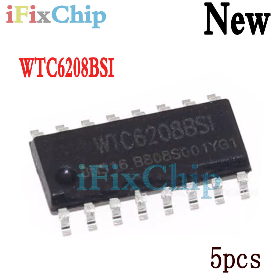 5 ชิ้นแบรนด์ใหม่ WTC6208BSI WTC6208 SOP-16
