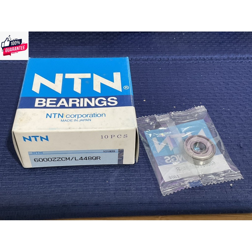 6000 Z  10 x 26 x 8 mm. NTN BALL BEARING  = 1 ตลั 6000ZZCM