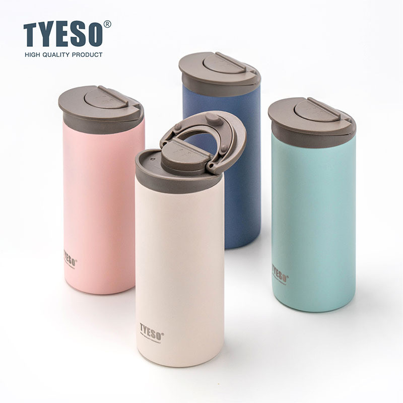TYESO กระบอกน้ำเก็บอุณหภูมิ 360ml 500ml ขวดน้ำเก็บความร้อน/เย็น ขวดน้ำเก็บอุณหภูมิ SUS304